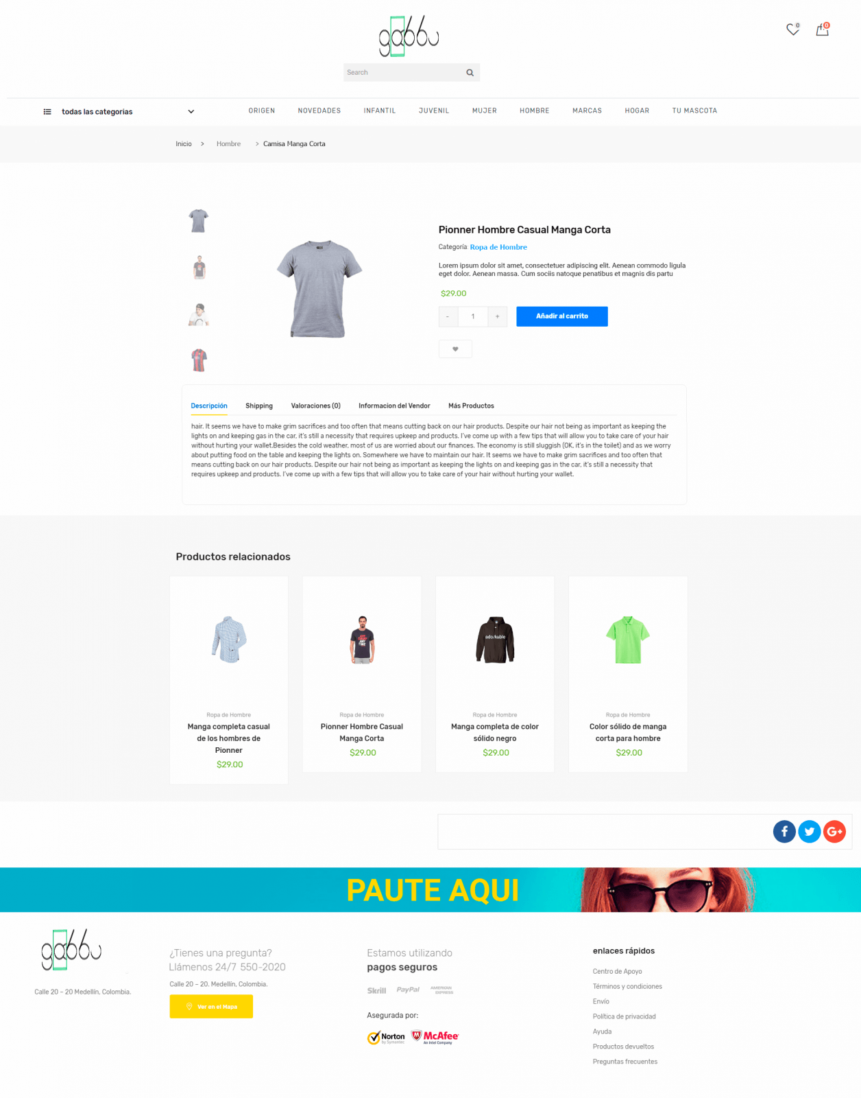 En este momento estás viendo GABBU. Diseño de página de Producto para eCommerce.