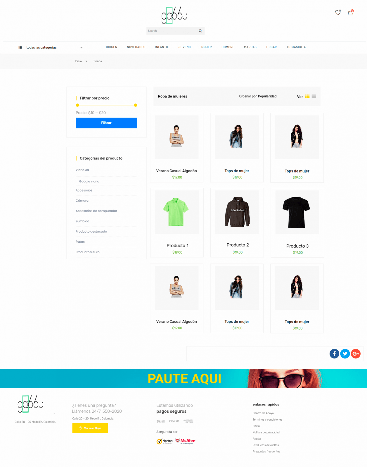 En este momento estás viendo GABBU. Diseño de página de la Tienda para eCommerce.