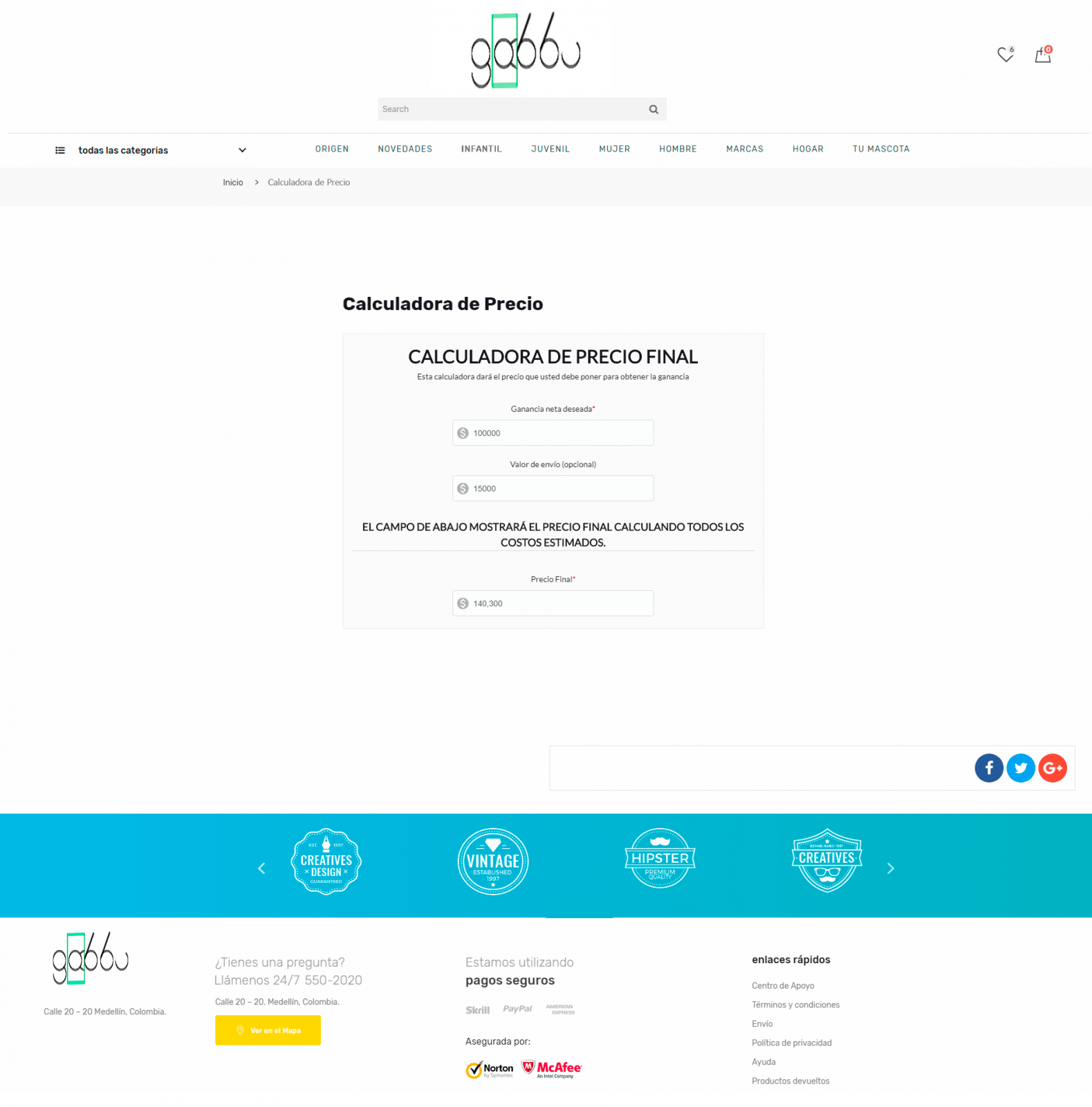 En este momento estás viendo Diseño de Calculadora de Precio para eCommerce